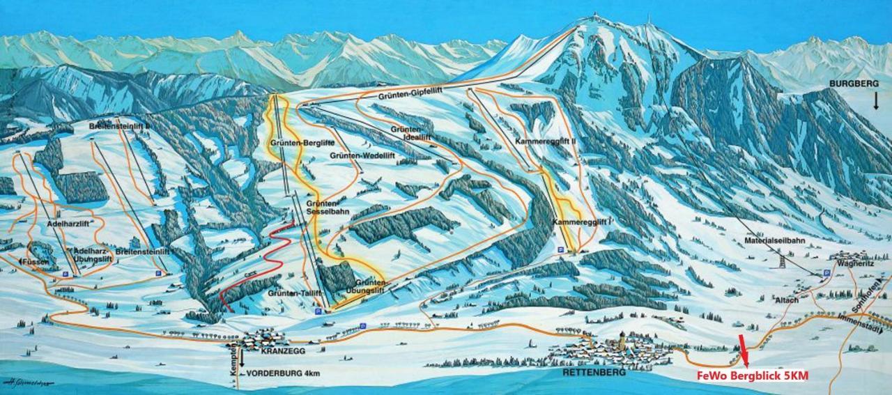 Ruhige 70 Qm Mit Bergromantik Rettenberg Kültér fotó